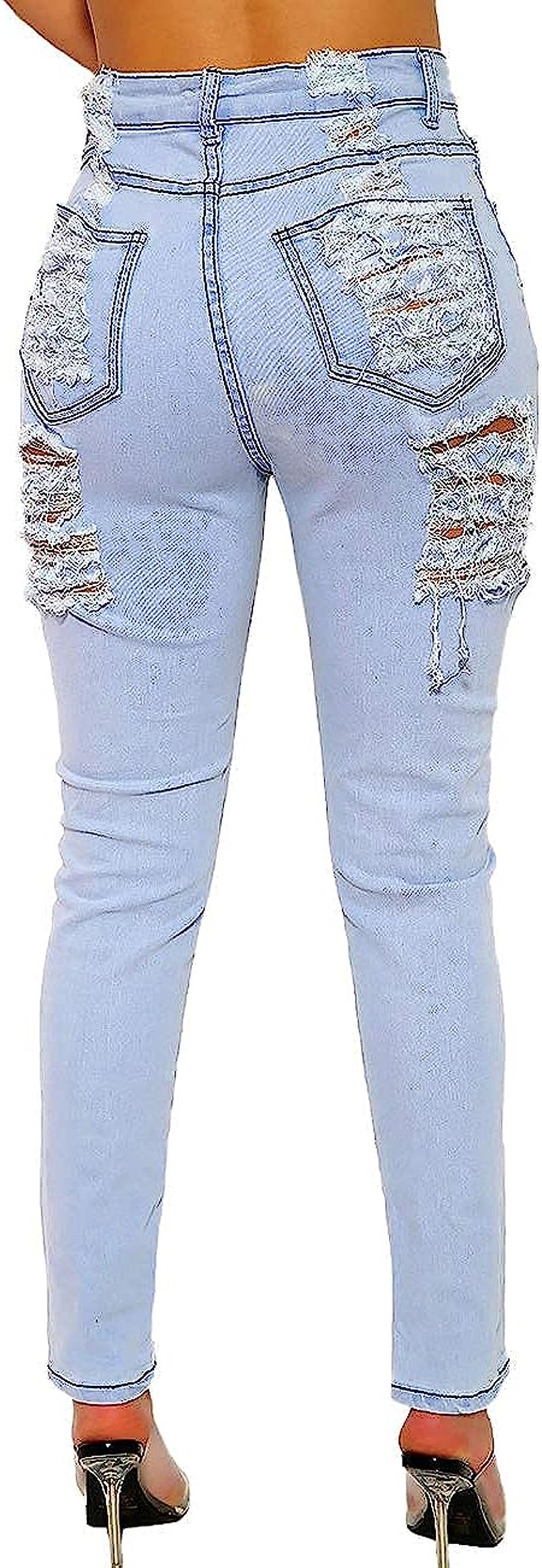 Women's Skinny and Ripped Denim Pants