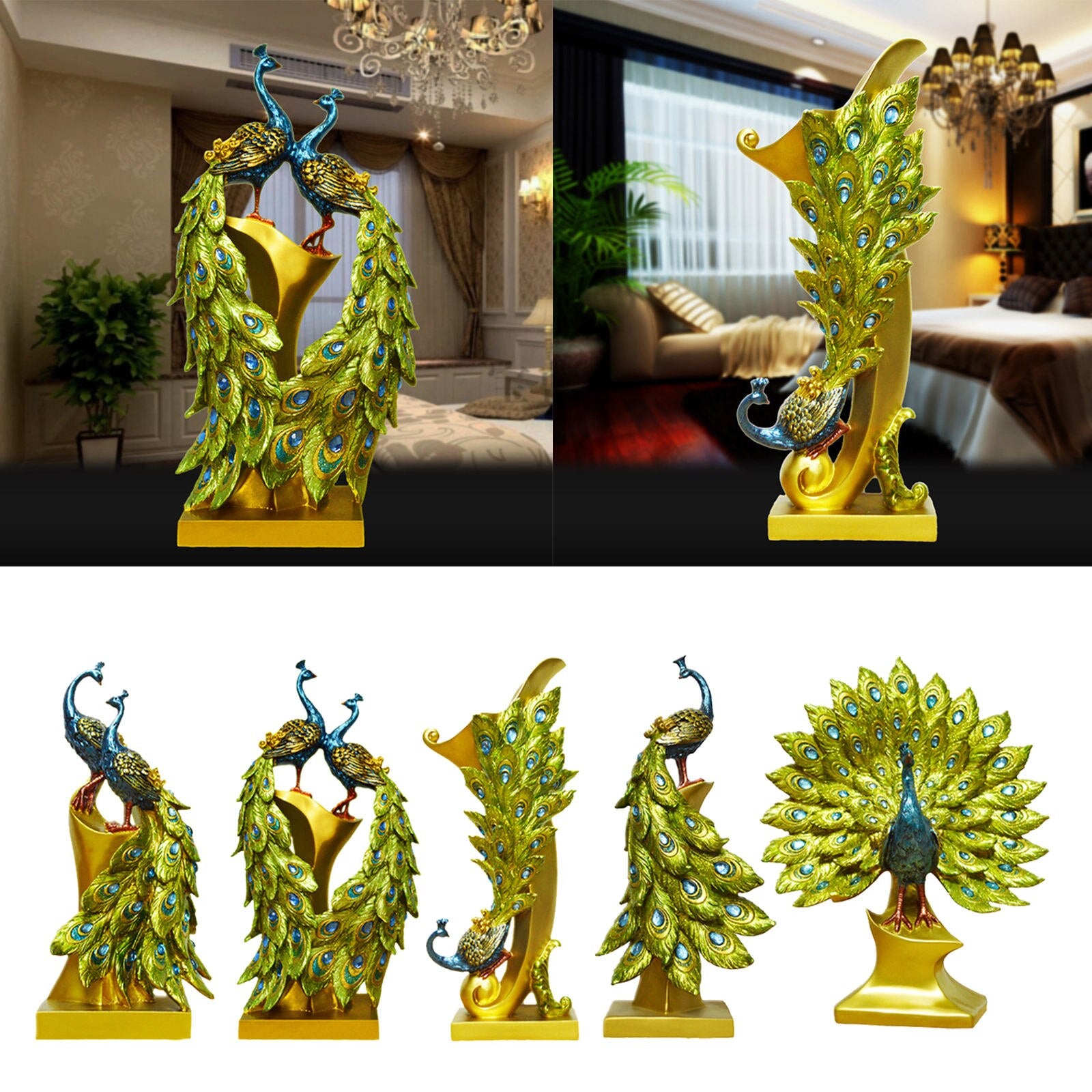 Peacock Decor  Sculpture