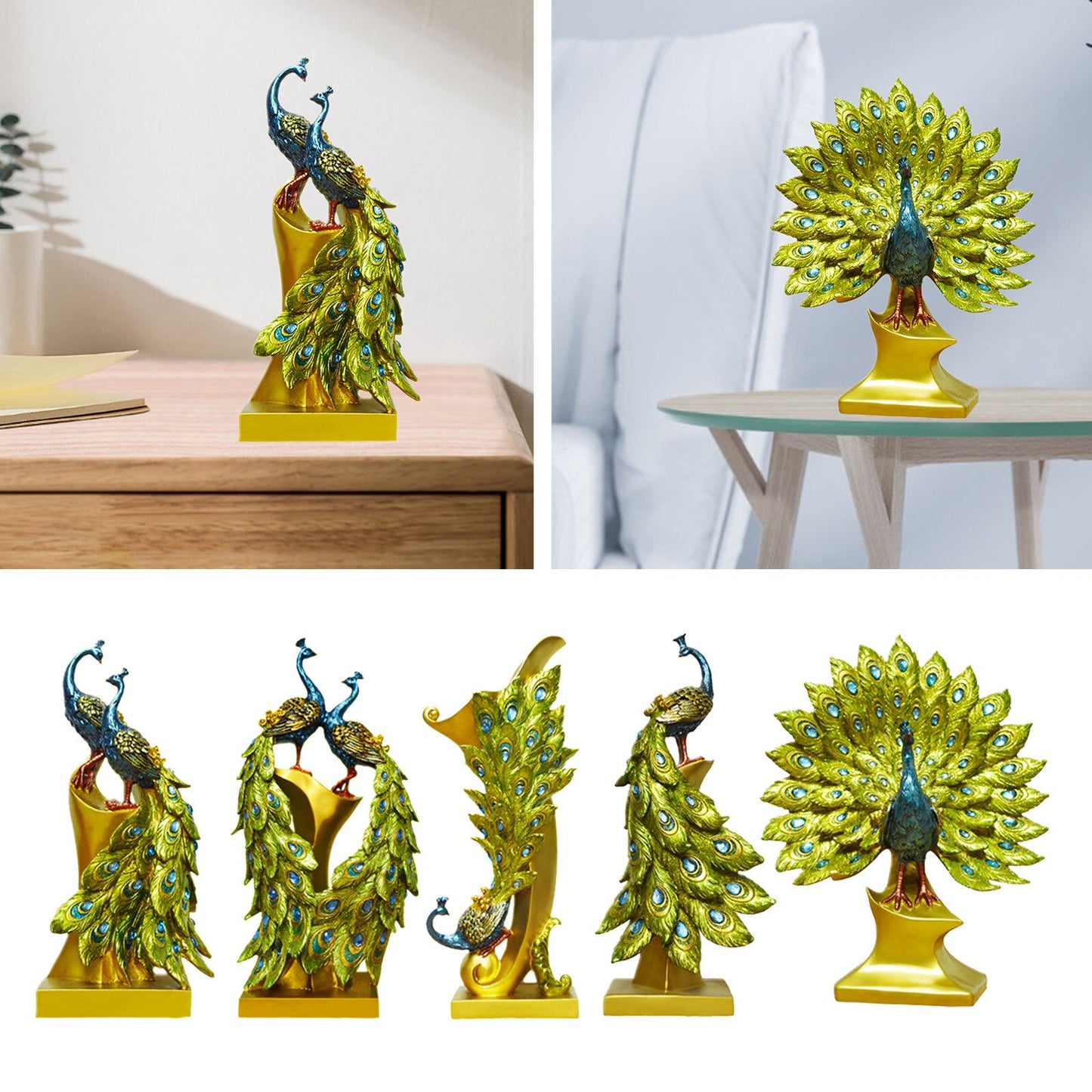 Peacock Decor  Sculpture