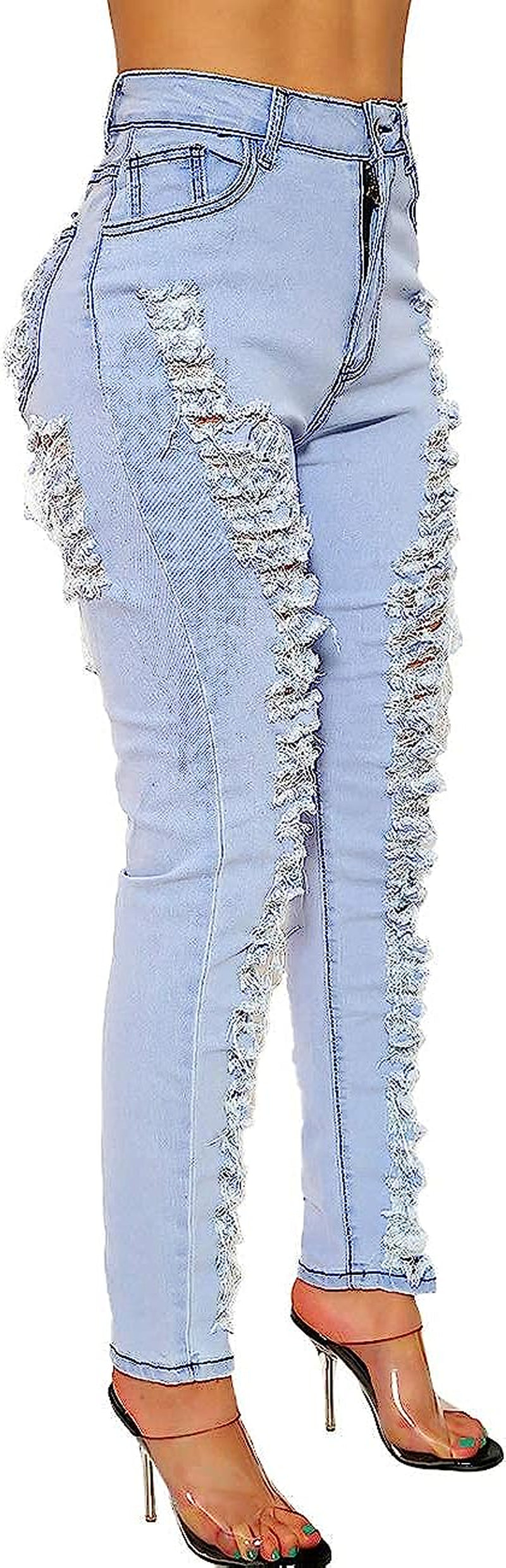 Women's Skinny and Ripped Denim Pants