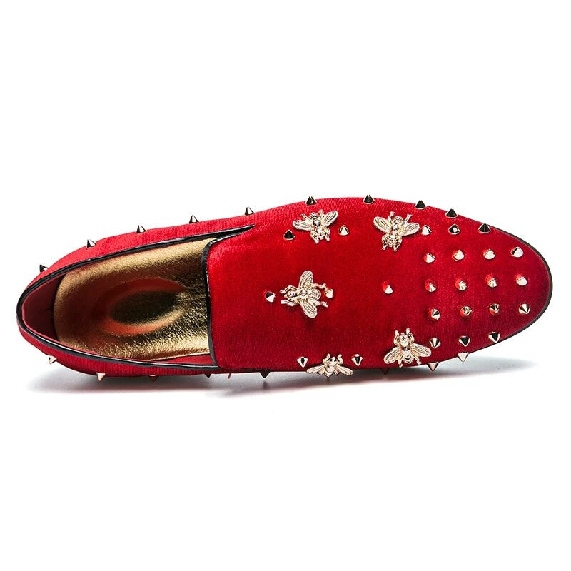 Men's Velvet Dress Loafers 