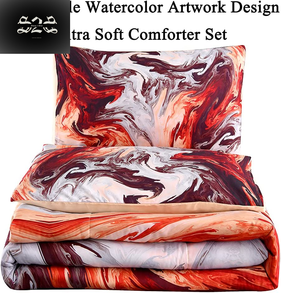 3 and 5-Piece Queen Size Bedding Comforter Sets